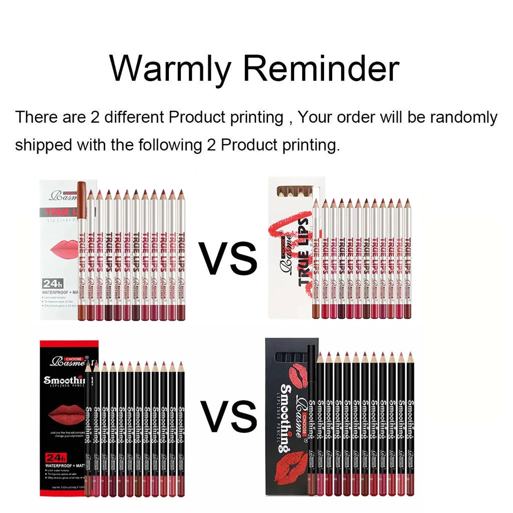 12-Piece Long-Lasting Lipstick Collection with Professional Lip Liner and Matte Lip Gloss for Women's Valentine's Day Gifts