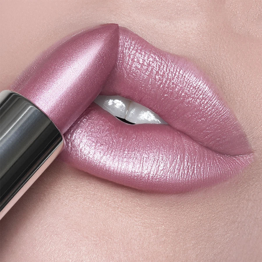 21-Color Bold & Intense Glitter Metallic Lipstick - Long-Lasting Pearlescent Lip Tint for Matte Lip Makeup Gifts