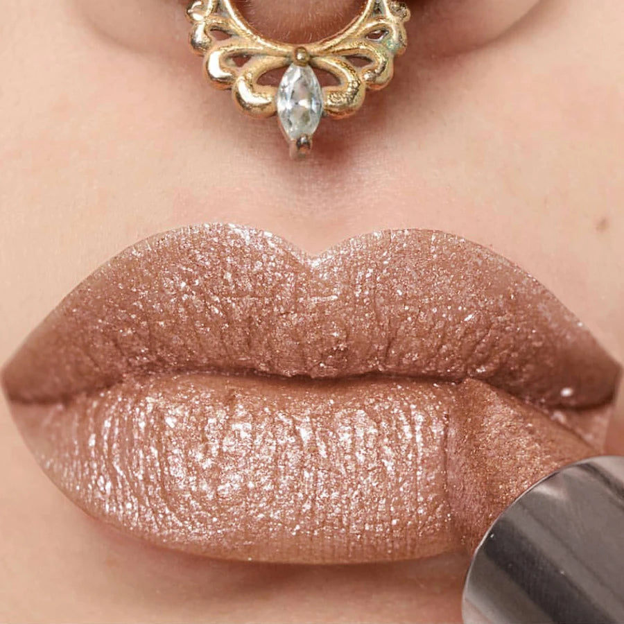 21-Color Bold & Intense Glitter Metallic Lipstick - Long-Lasting Pearlescent Lip Tint for Matte Lip Makeup Gifts