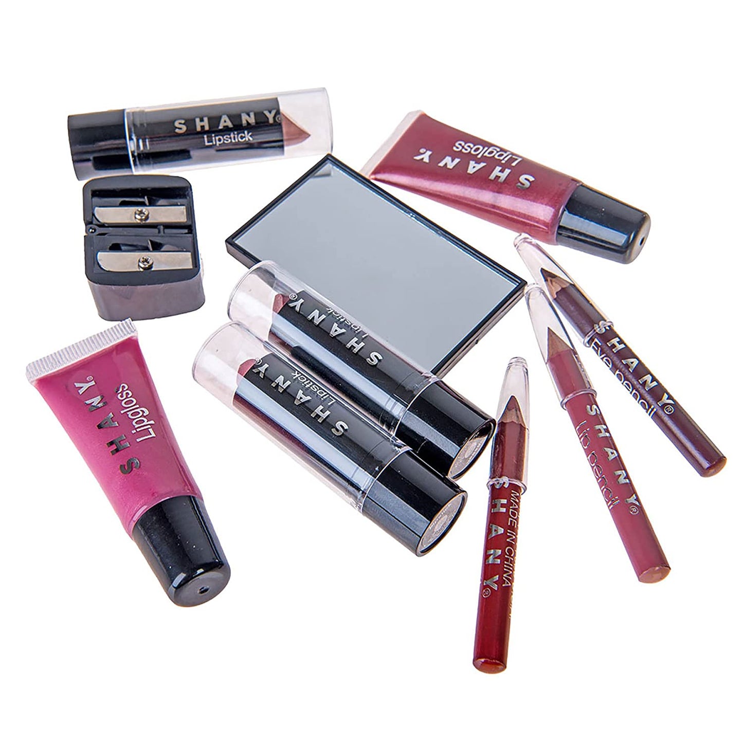 Carry All Trunk Makeup Train Case with Re-Usable Aluminum Makeup Storage Case. Makeup Set with Eye Palettes, Blushes,Makeup Powders, Manicure, Pedicure and Makeup Brushes.
